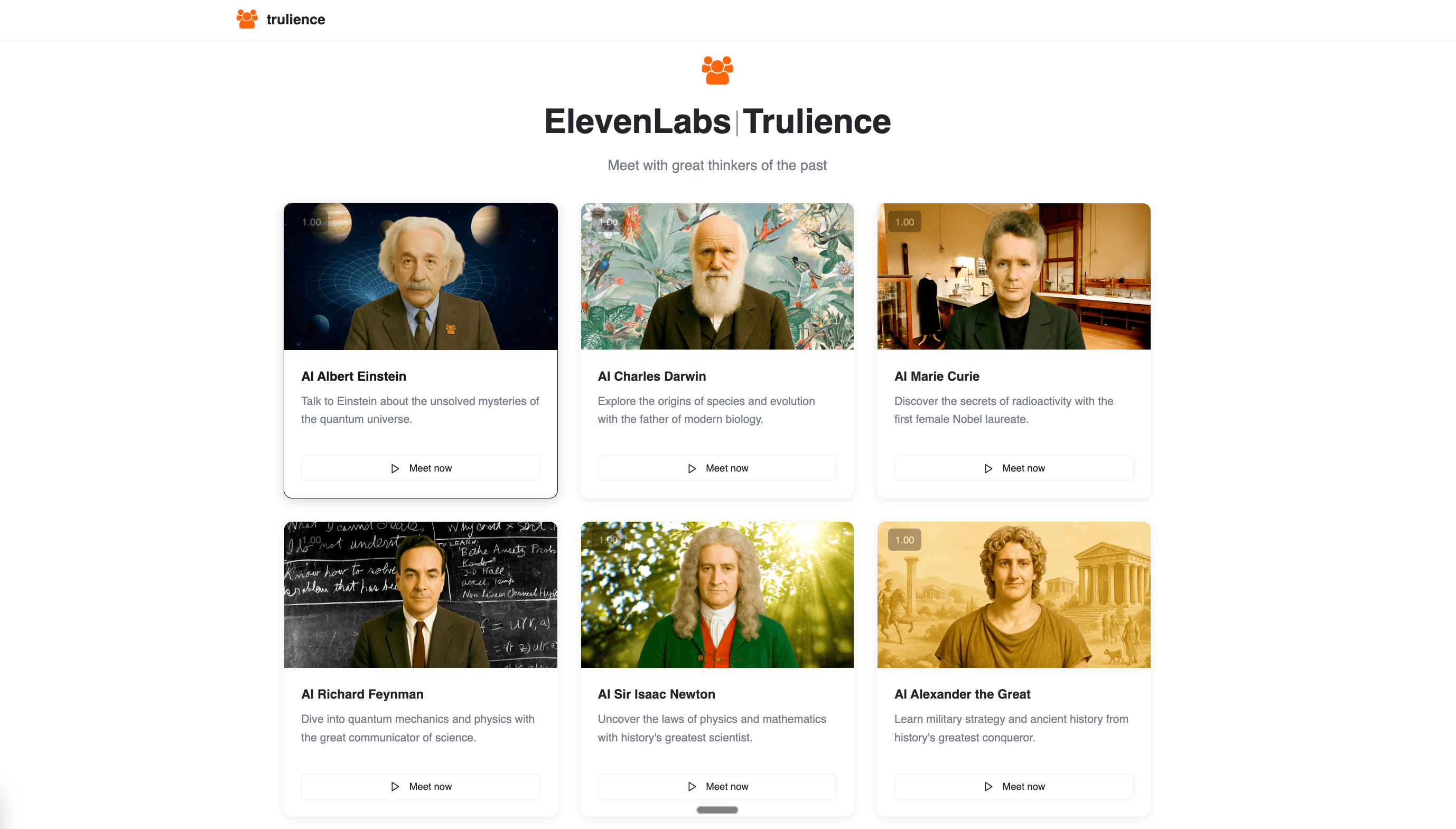Meet the Thinkers screenshot