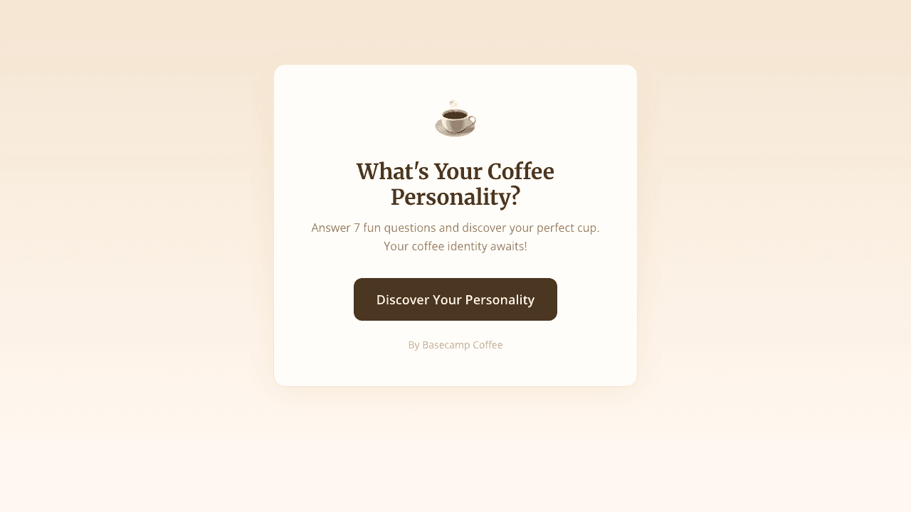 Coffee Quiz screenshot